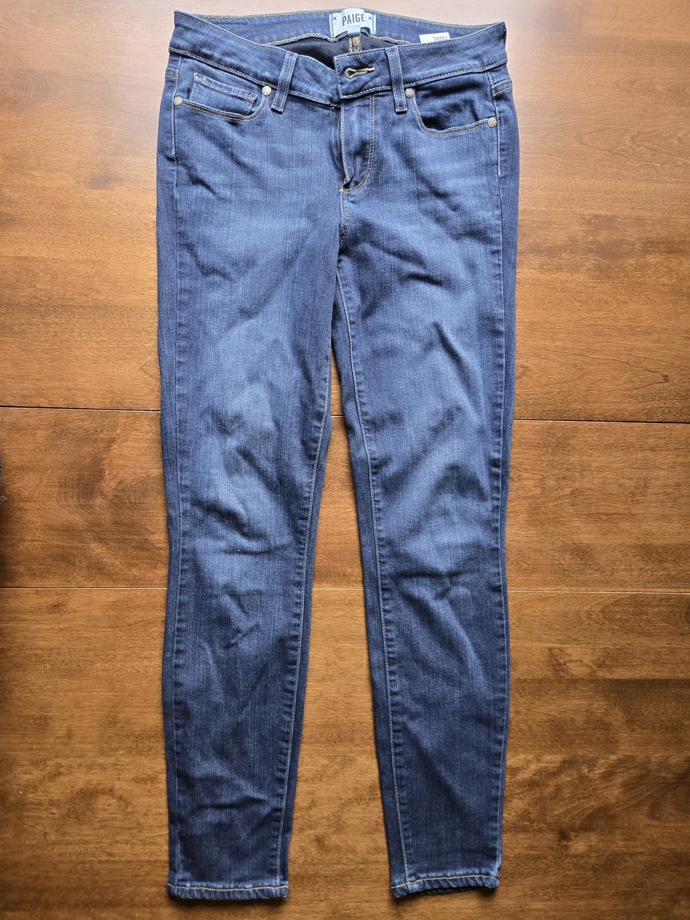 PAIGE Women’s Skinny Jeans Size 27 Dark Wash Designer Stretch Denim